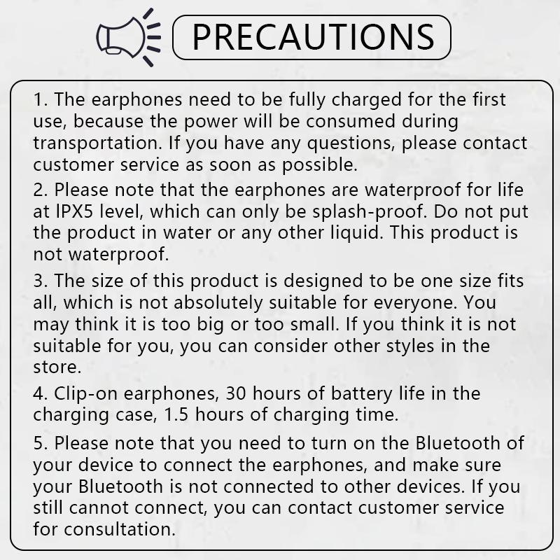 MINISO X31 Wireless Ear Clip Bone Conduction Earphone, Noise Cancelling Bluetooth-compatible Earbuds, HiFi Sound Quality Earbuds for Calling, Exercising