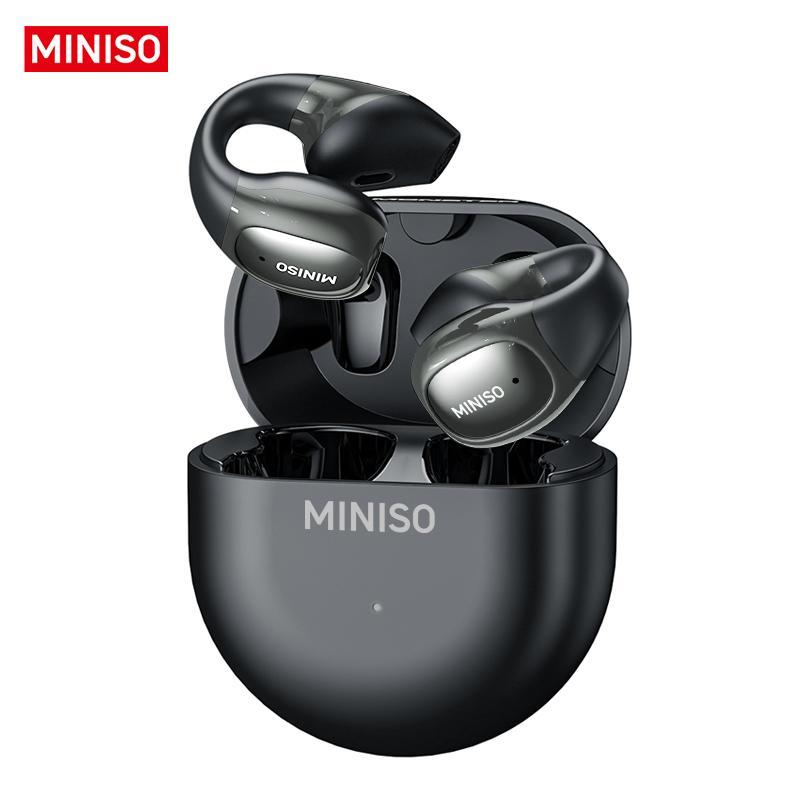 MINISO X31 Wireless Ear Clip Bone Conduction Earphone, Noise Cancelling Bluetooth-compatible Earbuds, HiFi Sound Quality Earbuds for Calling, Exercising