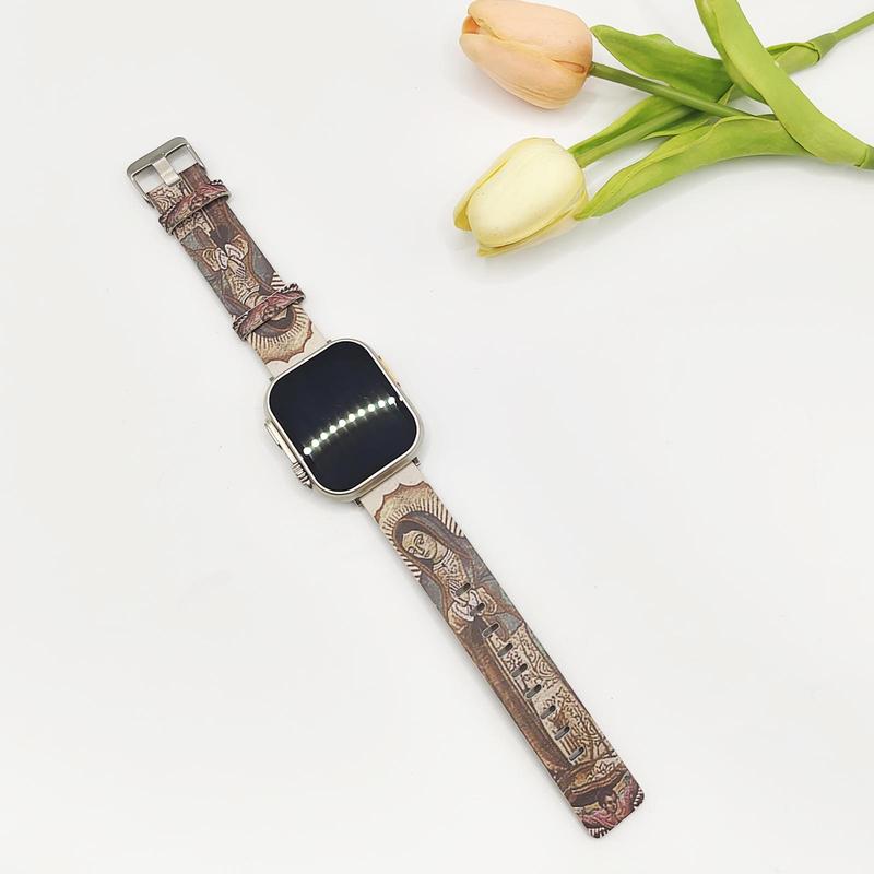 Vintage Watch Band (Band Only), Replacement Watch Band for iWatch Series 2 Ultra SE 9 8 7 6 5 4 3 2 1, Smart Watch Accessories