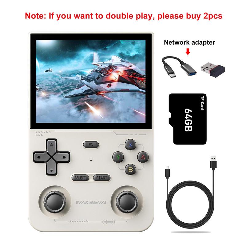 YLW GAMINJA K36 Portable Retro Game Console, Gaming Room Gadgets, 3.5 Inch IPS Screen Retro Game Consoles, Rechargeable Handheld Game Device with 16000+ Games & 20+ Simulators