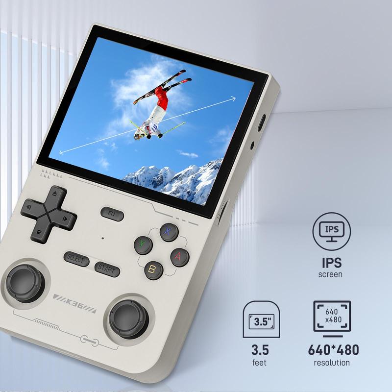 YLW GAMINJA K36 Portable Retro Game Console, Gaming Room Gadgets, 3.5 Inch IPS Screen Retro Game Consoles, Rechargeable Handheld Game Device with 16000+ Games & 20+ Simulators