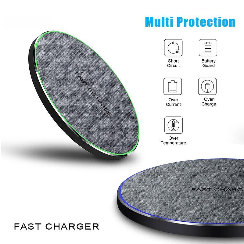 15W Wireless Charger, Fast Wireless Charging Pad, Charging Pad Compatible with iPhone 14 13 12 11 & Samsung S23 S22 & AirPods