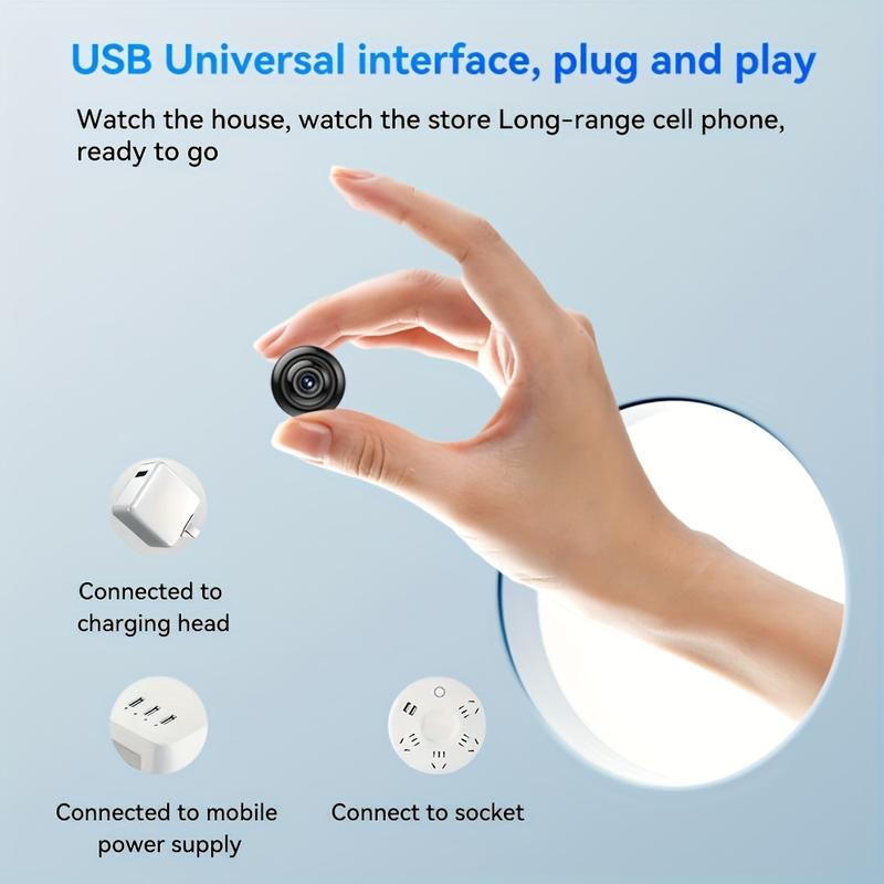 indoor security camera HD WiFi Mini Security Camera - Indoor Outdoor Remote Viewing, Wireless Home Monitor with USB Power