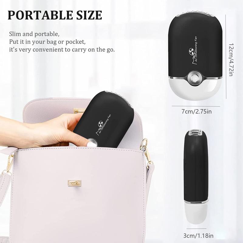 Eyelash Fan Hair Dryer for Eyelash Extensions, Rechargeable Handheld Mini Fan Eyelash Hair Dryer with Built-in Sponge, Perfect for Eyelash Extension Application