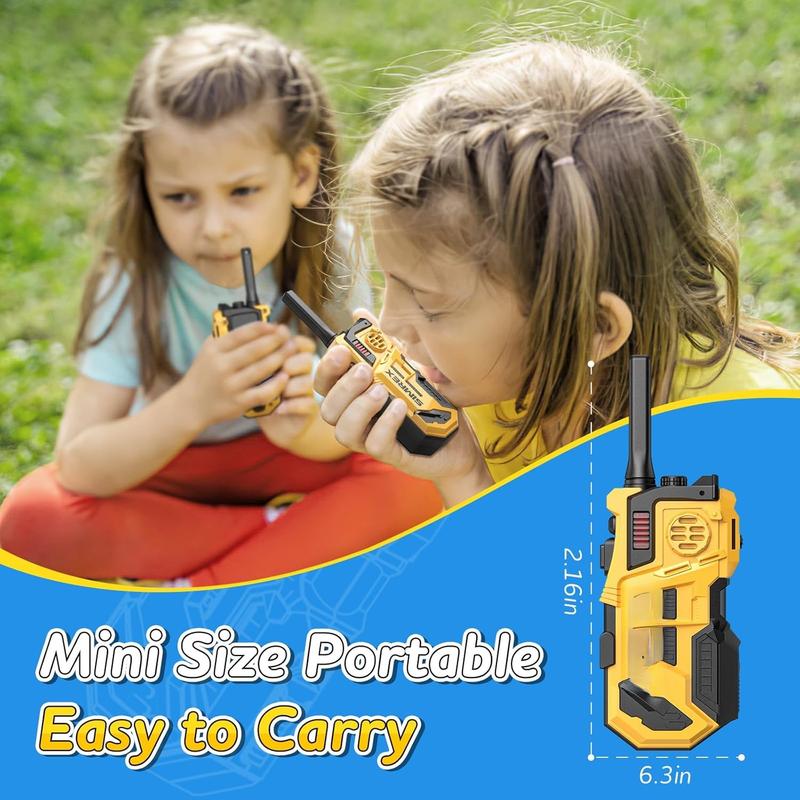 Walkie Talkies for Kids 2 Pack, HD Radio Long Range Walkie-Talkie, Kids Intercom, and Outdoor, Camping Walkie-Talkie, Ideal for Kids 3-12 Years Old