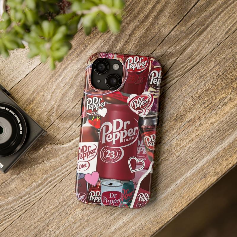 Red Dr Pepper Diet Tough Phone Case, Dr Pepper Aesthetic Case For iPhone And Samsung