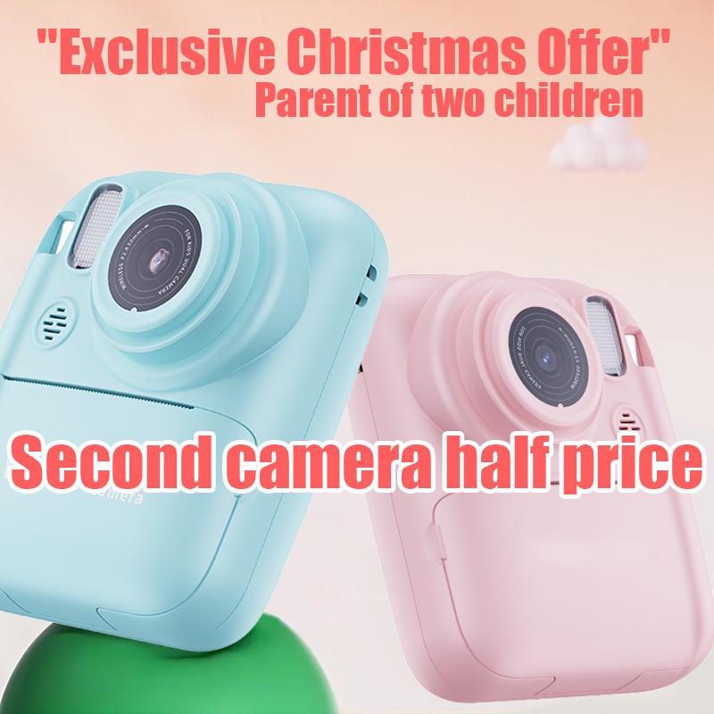 [Second Camera Half Price] Instant Quick Photo DIY Printing Camera, Can Play Games, Can Listen to Music, Retro Camera, Perfect Christmas Gift for Children