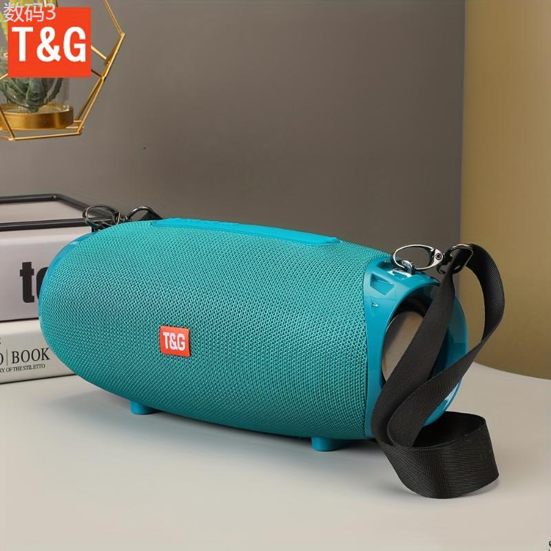 TG534 Portable Wireless Stereo Outdoor Speaker With Dual Speakers, Waterproof For Life, TWS Stereo Subwoofer Hands-Free Call FM TF Card U Disk, For Mobile Phone Tablet TV, Music Speaker Plug-in Card U Disk Gift For Friends Audio Charging Rechargeable Smar