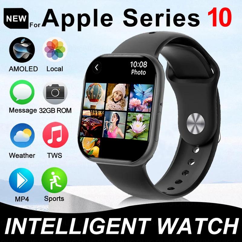 New Original For Apple Watch 10 Series Smart Watch Men NFC Always Display Body Temperature BT Call Waterproof Women Smart Watchwearablesmartphone