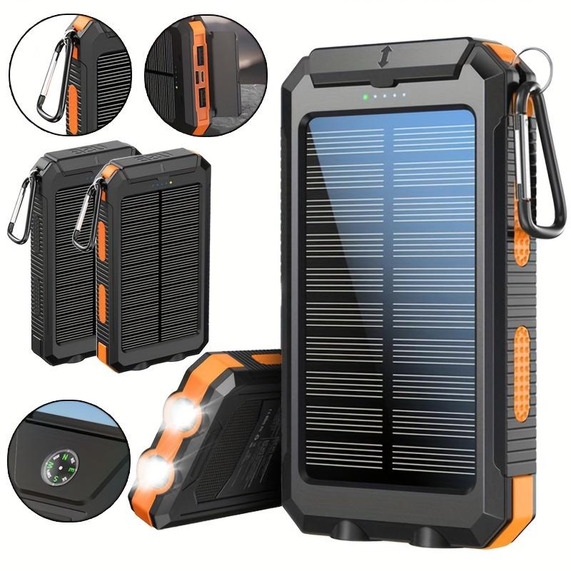 10000mAh Portable Solar Power Bank With USB Connector, Charging Indicator, And Lithium Rechargeable Battery - 0-5W Output, Solar Powered Charger For Travel, Camping, Bike Rides Operating Voltage