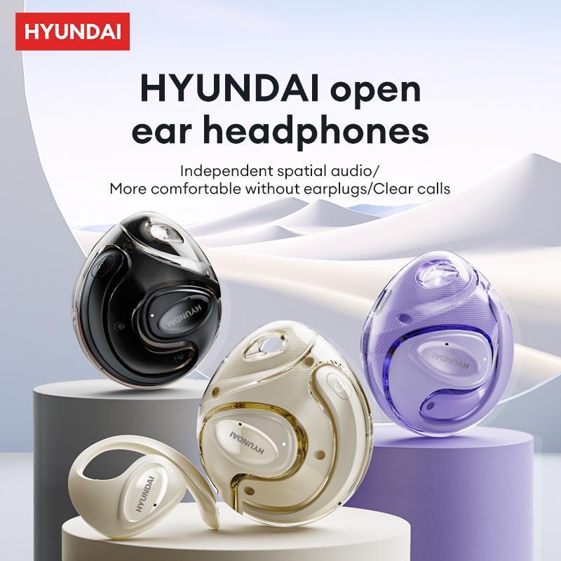 HYUNDAI HY-X15Ultra Wireless Headphones, HiFi Stereo Sound Earphones, Lightweight Headset for Gaming, Sports, Office, Running, Ear Hanging Design Wireless Earbuds