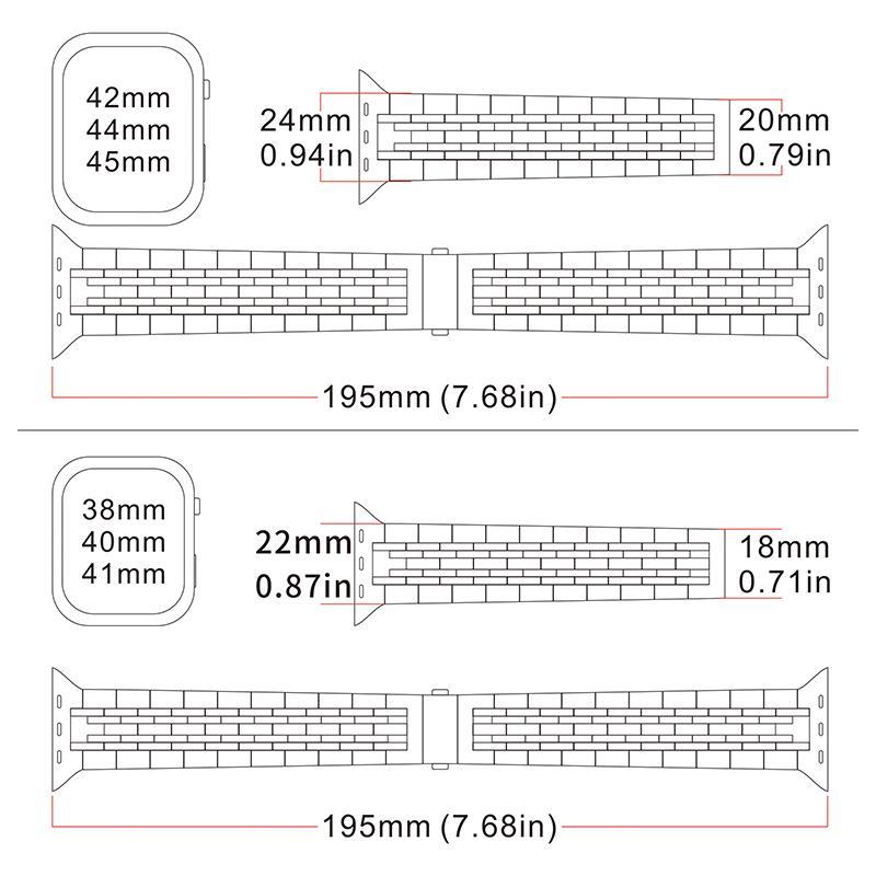 Watch Band with Protective Case, Stainless Steel Watch Band Set, Watch Accessories for Apple Watch 38mm to 49mm, Compatible with iWatch Series 9 8 7 6 5 4 3 2 1 SE SE2