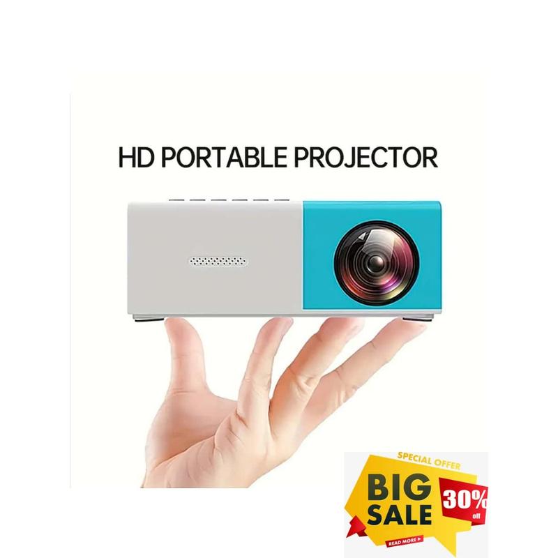 HD Video Projector, Universally Compatible, Compatible With Smartphones, Laptops, PCs, USB Flash Drives - Enhance Your Movie, TV And Gaming Experience, Suitable For Office School Meeting Presentation