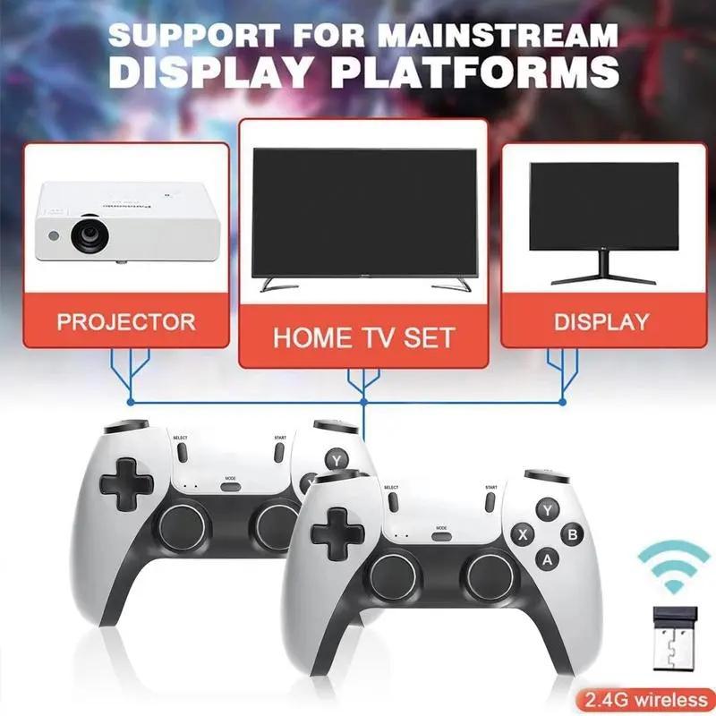 video game stick retro game stick Retro  Console  Home TV Arcade, 40000+ Games Game Card, with  Dual Wireless Controllers, Mini Retro Game Console for Adults  Video Game Console switch game console