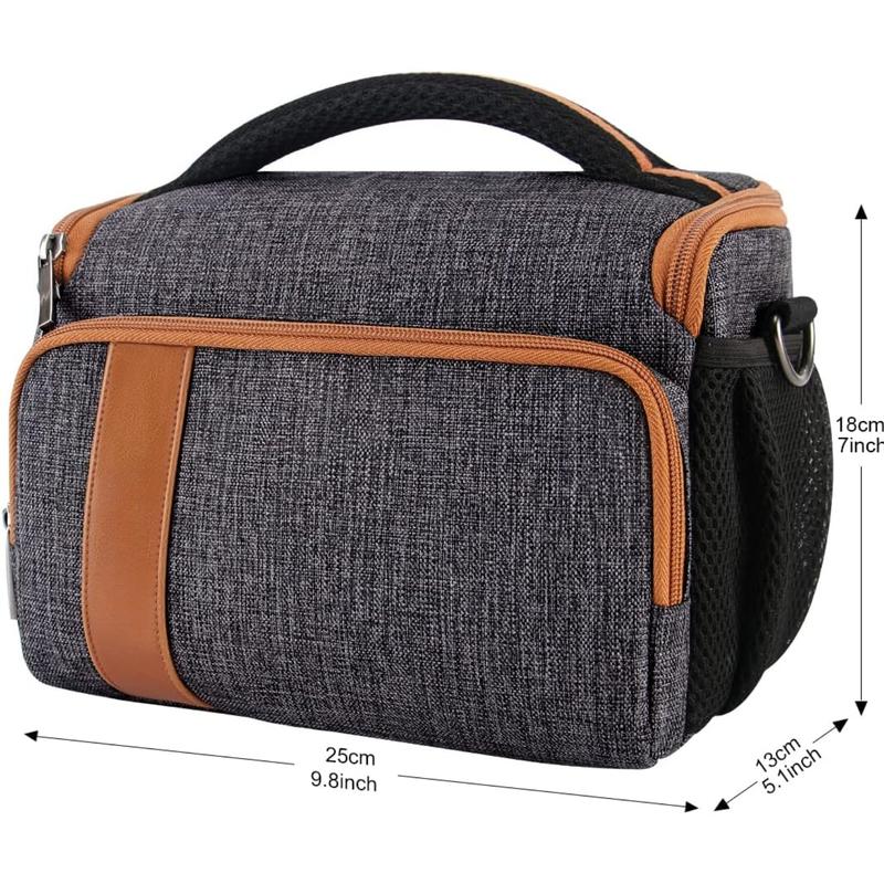 Camera Bag Case Waterproof Anti-Shock Shoulder Bag for SLR DSLR Compatible with D90 D7000 D5300  60D 700D 5D2  A580 A900