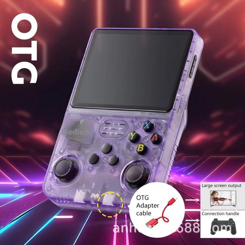 R36S Retro Handheld Game Console 3.5-inch IPS Screen HD Output 64G Included 10000+ Games  Portable Pocket Game Console