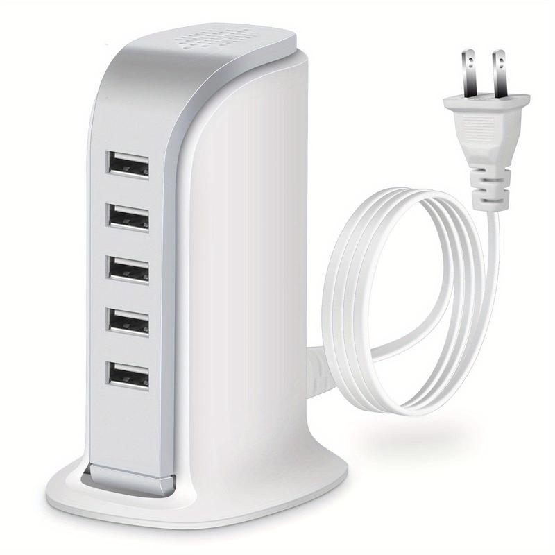 5 Port USB Charging Station, Multipurpose 5 In 1 USB Charging Station, Multifunctional Charging Station, Desktop Charger For iPhone iPad Kindle