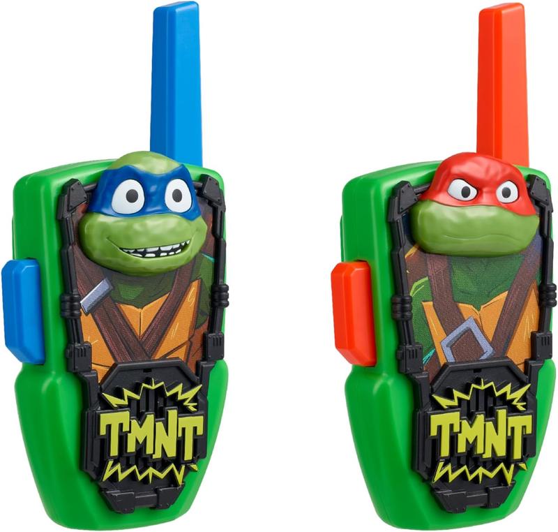 Teenage Mutant Ninja Turtles Toy Walkie Talkies for Kids, Static Free Indoor and Outdoor Toys for Boys, Designed for Fans of Ninja Turtles Toys