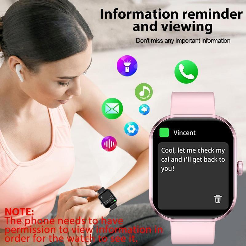 Smart Watch, Fashion Digital Watch, Compatible with iPhone Android, Sports Watch with Multiple Sports Modes for Women & Men