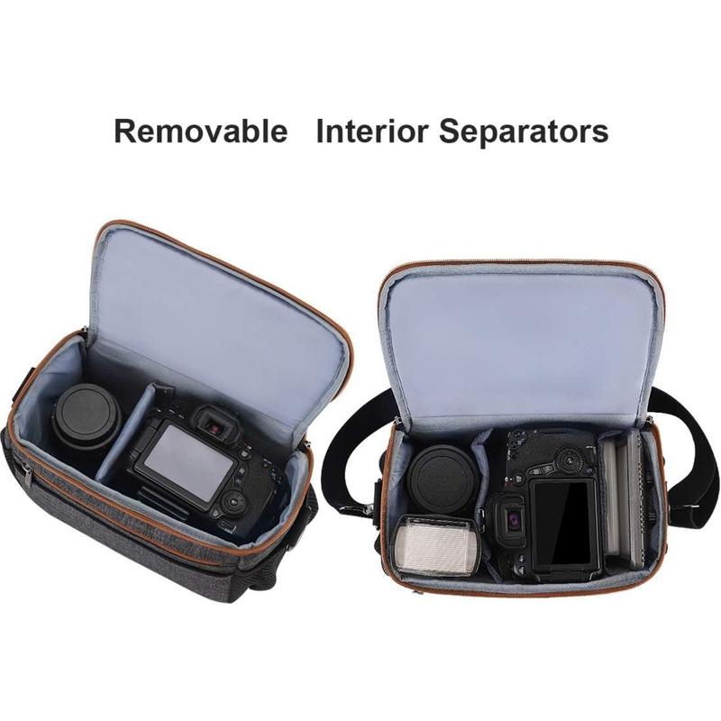 Camera Bag Case Waterproof Anti-Shock Shoulder Bag for SLR DSLR Compatible with D90 D7000 D5300  60D 700D 5D2  A580 A900