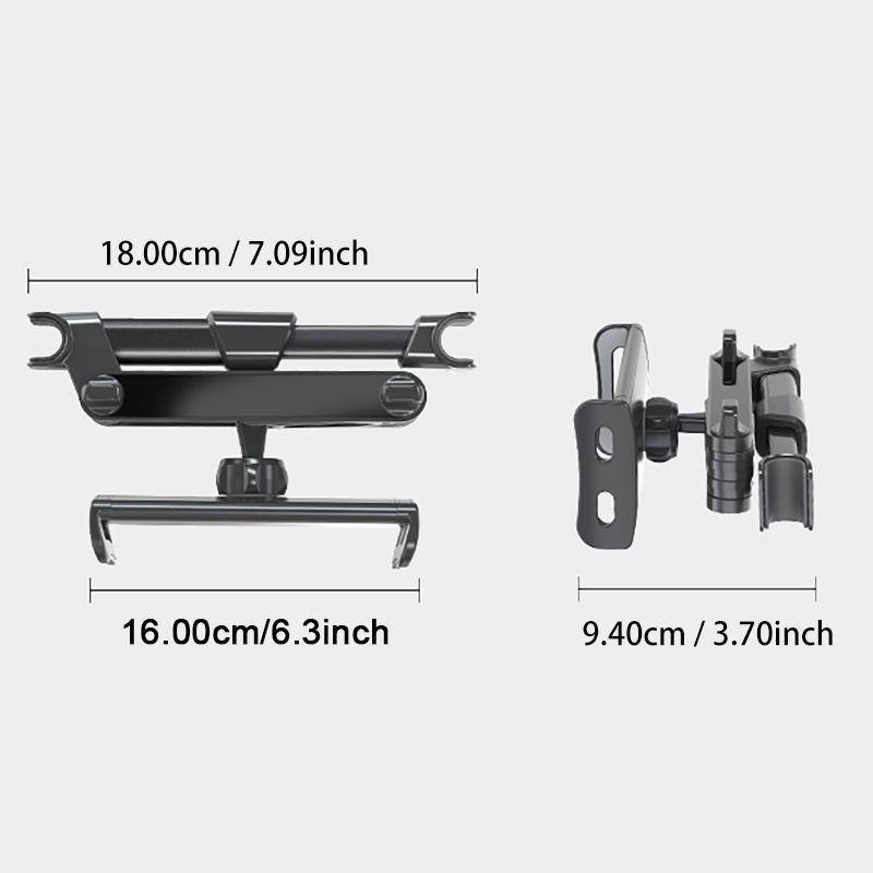 Car Seat Back Extension Rack, Adjustable Car Seat Back Phone & Tablet Stand, Car Interior Accessories