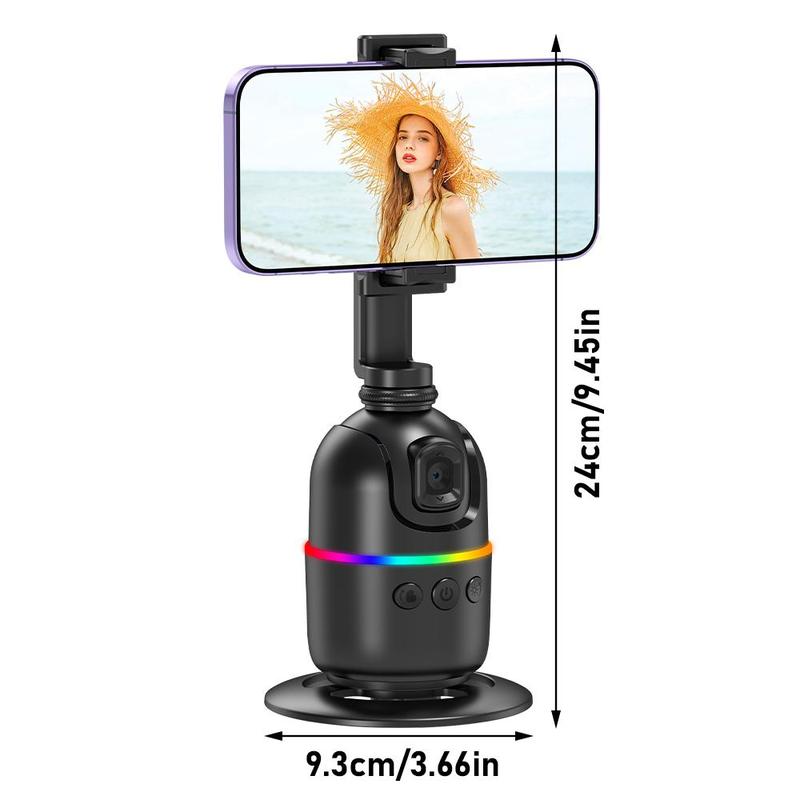 Auto Face Tracking Phone Tripod, 360° Rotation Phone Camera Mount, Gimbal Stabilizer, Gesture And Remote Control Smartphone Stabilizer, Content Creator Tools