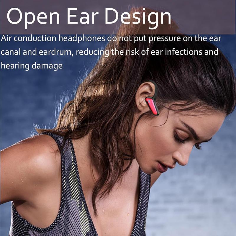 Bone Conduction Headphones,Open Ear Bluetooth Sprot Earphones Wireless Sport Headphones for Workout, Running, Hiking, Cycling