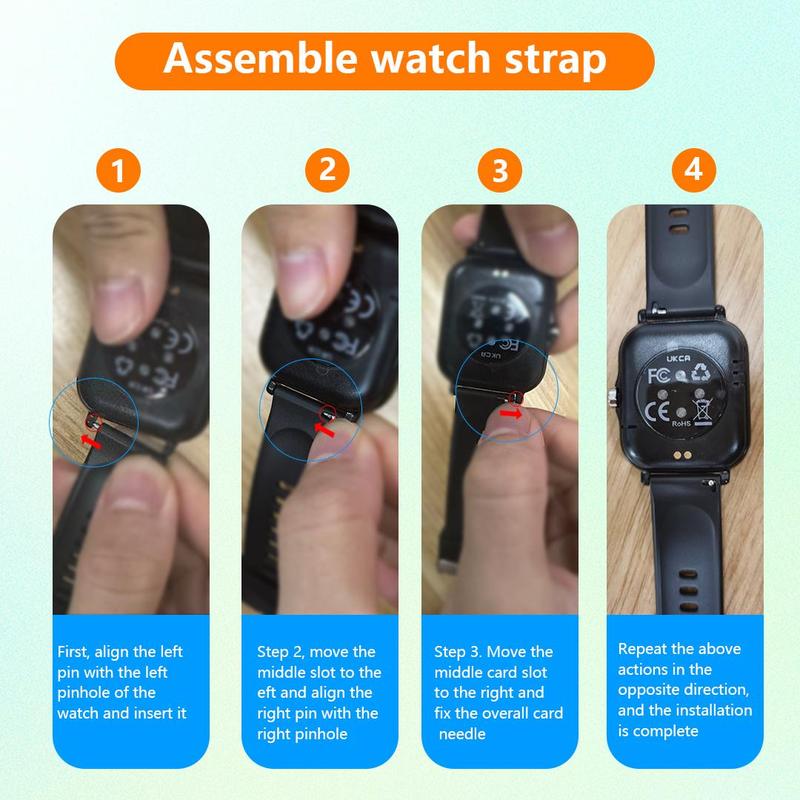 SIMSONLAB Touchscreen Watch, Multiple Sport Modes, Message Notification, Multiple Customizable Dials, Wirelessly Connects to Android and iOS Phones