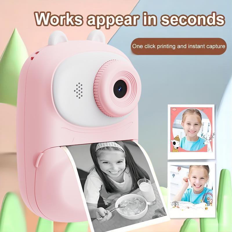 [Christmas gifts]Instant Print Kids Camera,1080P Children Printable Camera, Girls Boys Age 3-12, Perfect Birthday or Christmas Gift,disposable camera