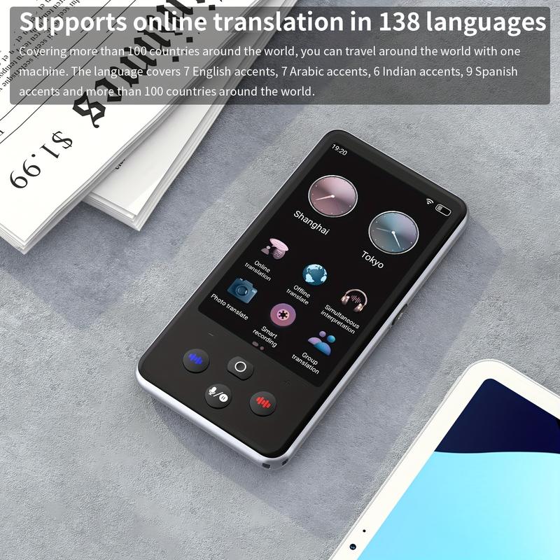 Language Translator Device, 138 Languages Supported, Instant Translation, Portable