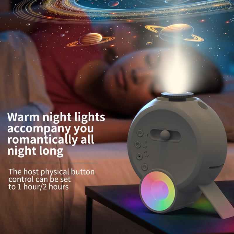 MAGIC JOHN Portable Smart Meteor Galaxy Projector with HD Wide-Angle Support, Dual Controls, 13 Star Charts & Bluetooth Audio for Bedroom, Home Party, Parent Child Gift