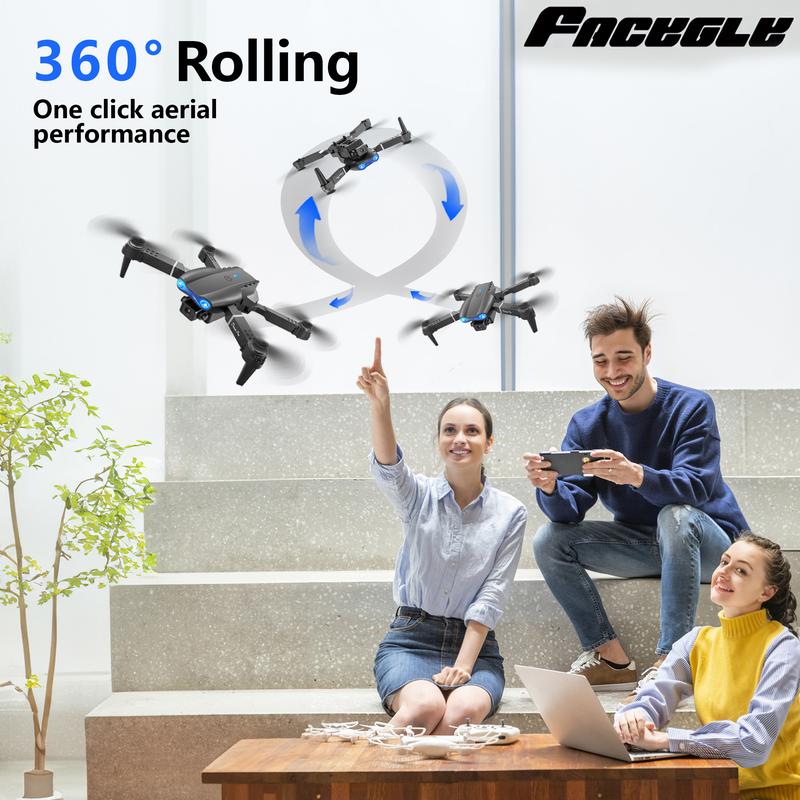 E99 drone: foldable drone with dual cameras, remote control drone beginner gift, affordable drone, dual battery set, Christmas, Halloween, New Year gift