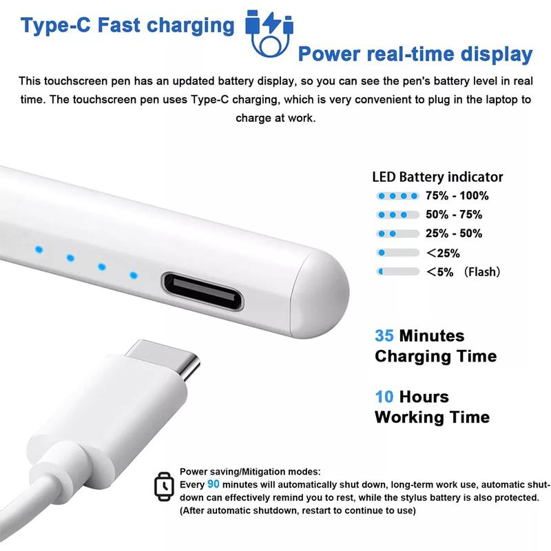 Stylus Pens Touch Screens Power-Display Tablet Pen For iPad  Lenovo iOS Android