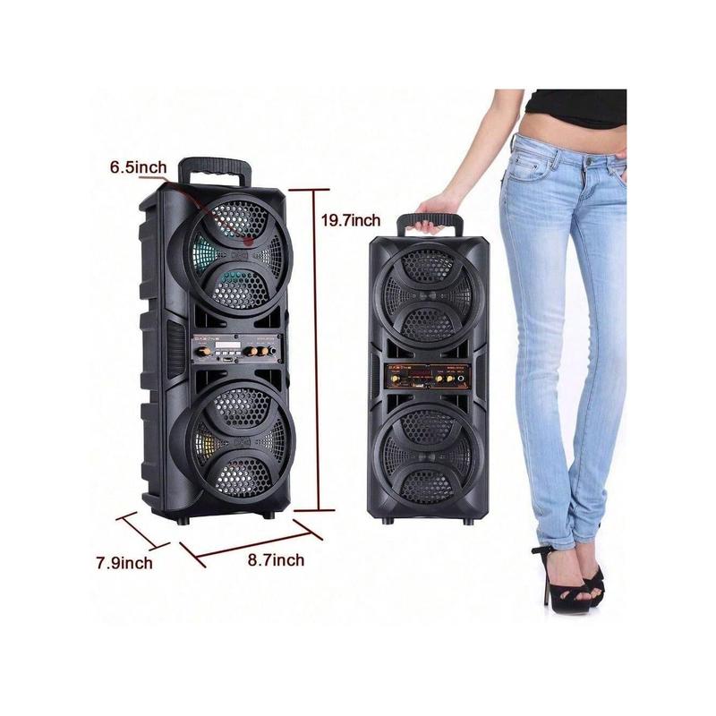 3000W Portable Bluetooth Speaker Sub Woofer Heavy Bass Sound System Party & Mic