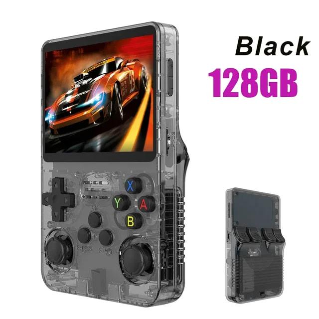 Thanksgiving gift R36S Single card Retro 128G Handheld Game Console Linux System 3.5 Inch IPS Screen Portable Pocket Video Player 64GB 128GB Games gifft