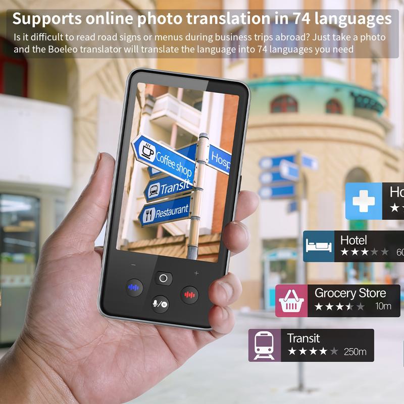 Language Translator Device, 138 Languages Supported, Instant Translation, Portable