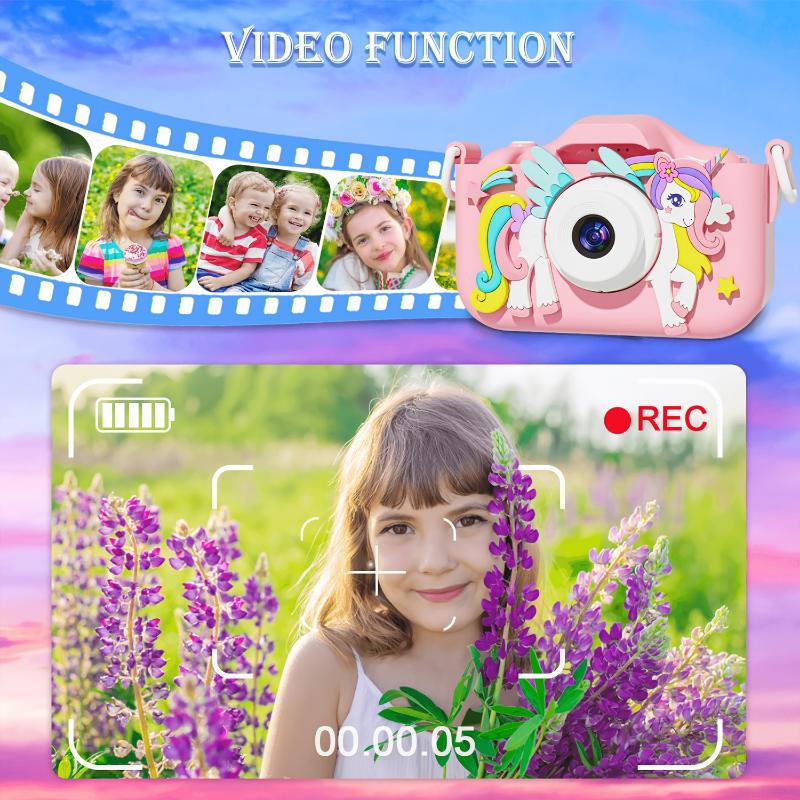 Kids Camera for 3 4 5 6 7 8 9 10 11 12 Years Old Kids Selfie HD Toy Camera, Convenient Digital Video Camera for Toddlers, Kids Camera for Boys and Girls, Perfect Christmas, Back to School Season and Birthday Gifts cybershot  camera