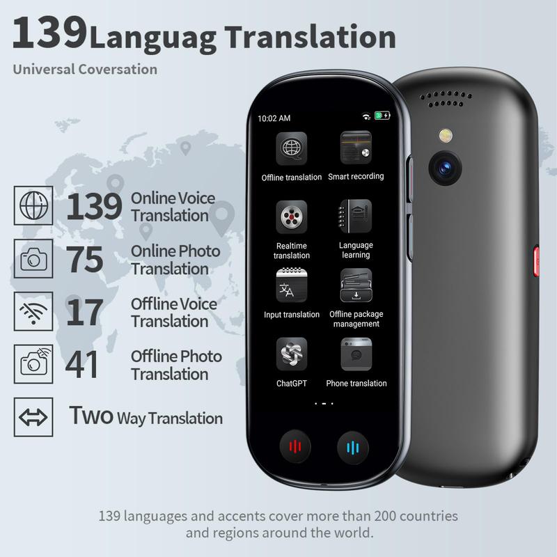 AI Pocket Tool, Language Translator with 5