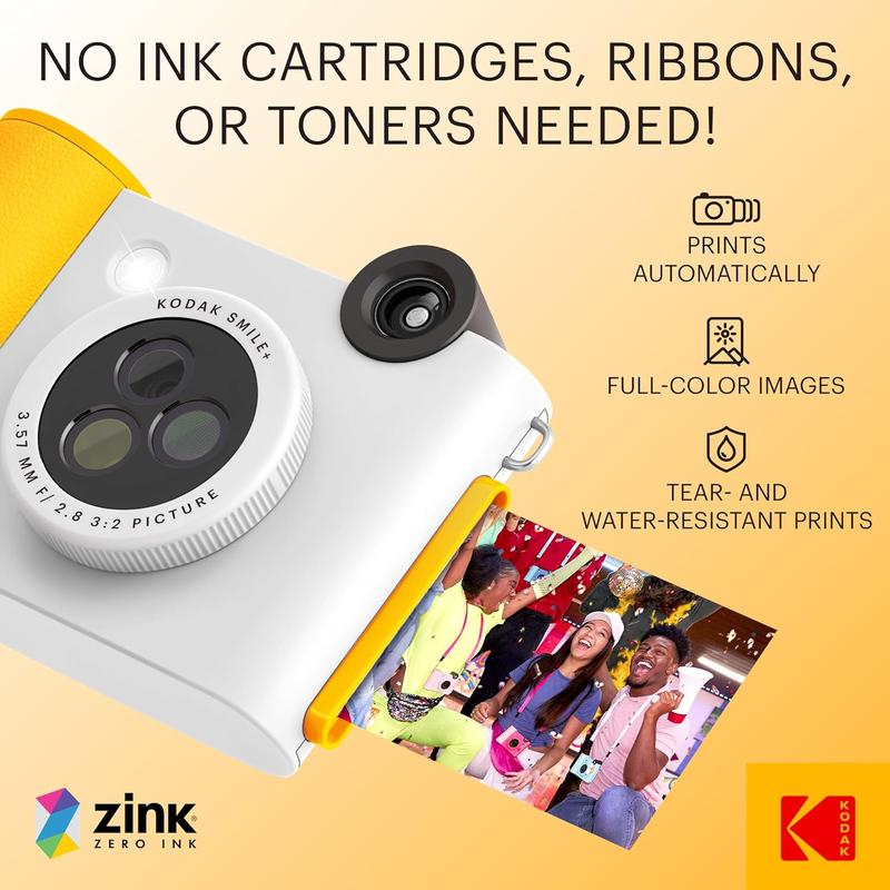 Kodak Smile+ Wireless 2x3 Digital Instant Print Camera with Effect Lenses & Zink Technology camera  for Kids and Adults