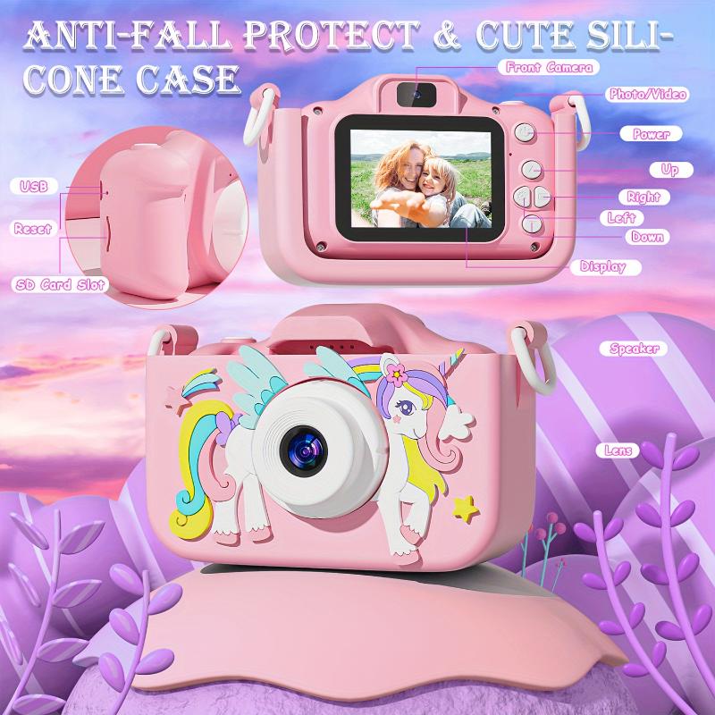 Kids Camera for 3 4 5 6 7 8 9 10 11 12 Years Old Kids Selfie HD Toy Camera, Convenient Digital Video Camera for Toddlers, Kids Camera for Boys and Girls, Perfect Christmas, Back to School Season and Birthday Gifts cybershot  camera