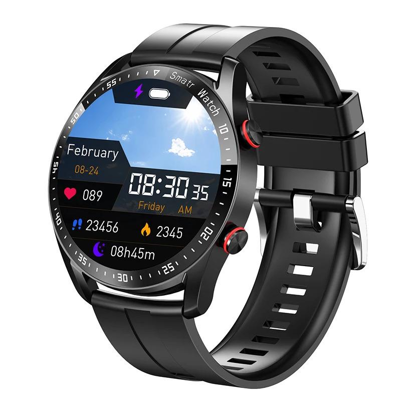 Fashion Smart Watch Hombre Bt Call Sport ECG PPG Stainless Steel Smartwatch PPG+ECG Fitness Heart Rate For Men Women