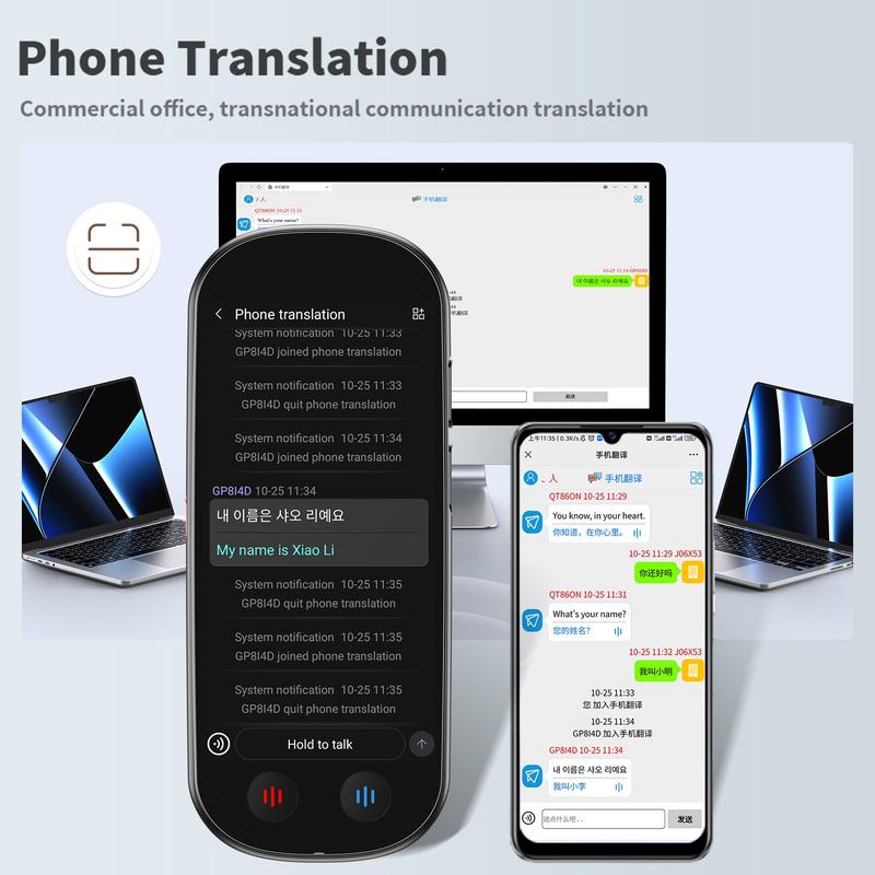 AI Pocket Tool, Language Translator with 5