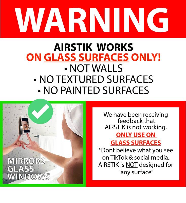 Airstik Cradle Glass Mount Phone Holder - Reusable and Made in USA - Universal Smartphone Cellphone Accessories Stand