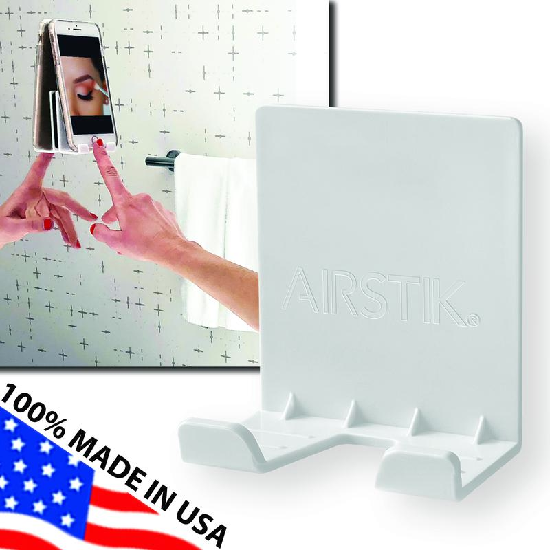 Airstik Cradle Glass Mount Phone Holder - Reusable and Made in USA - Universal Smartphone Cellphone Accessories Stand