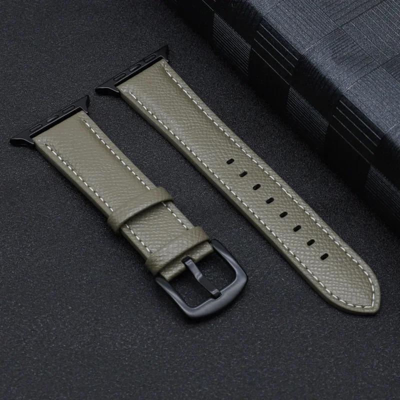 PU Leather band For Apple watch Ultra 49mm 44mm 40mm 46mm 42mm 41mm 45mm bracelet belt strap iWatch series 10 9 8 7 3 4 5 6 se 2