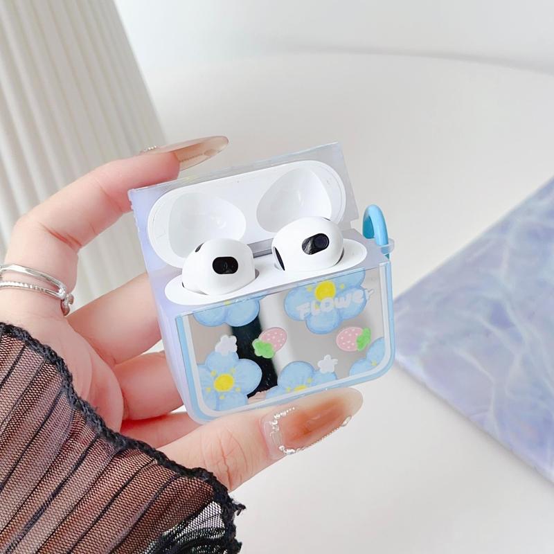 Flower Pattern Earphone Case, Creative Earphone Protector Cover, Earphone Protective Case Compatible With AirPods Pro 2 3