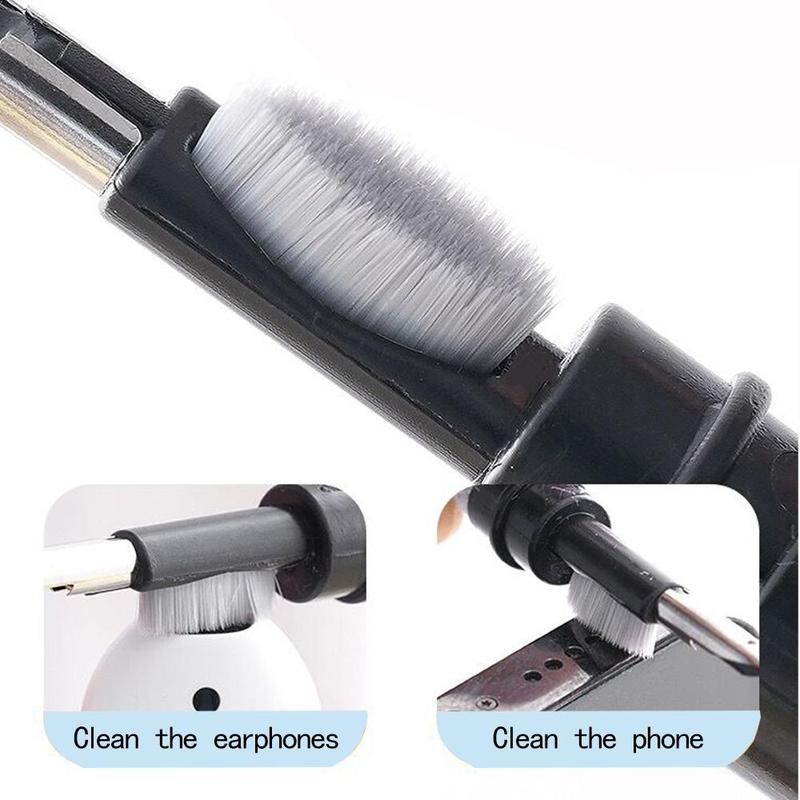 Multifunctional Earphone Smartphone Cleaning Tool, Portable Gaming Headset Cleaning Pen, Earphone Cleaning Brush for Bluetooth-compatible Earbuds Wireless Headphones Earphone AirPod Phone