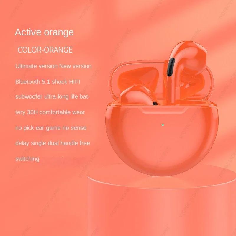 Original Air Pro 6 TWS Wireless Bluetooth Earphones Mini Pods Earbuds Earphone Headset For Xiaomi Android Apple iPhone Headphone