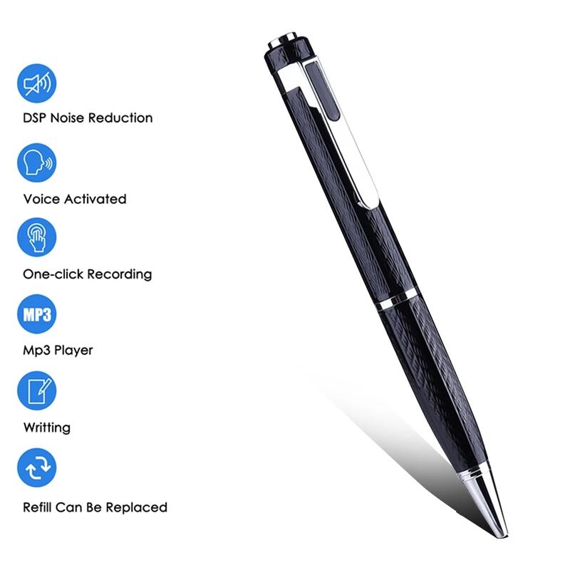 Voice Recorder Pen Professional Audio Sound Recording activated long distance U Disk 8GB 16GB 32GB WAV 192Kpb Dictaphone