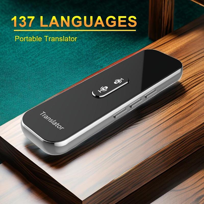 137-Language Instant Smart Voice Translator - Real-Time Bi-Directional Translation & APP Display, User-Friendly for Android iOS Device Owners, Ideal for Travel & Business